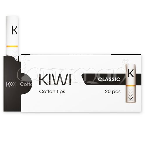 Kiwi | Cotton FIlter Tips | Drip Tip / Mundstck | Wei | 20 Stk.